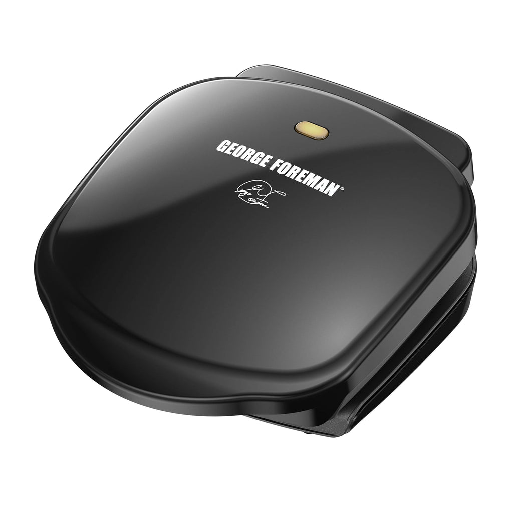 2-Serving Electric Indoor Grill and Panini Press, Black Q481