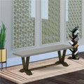 Cement Top Dining Bench I4606