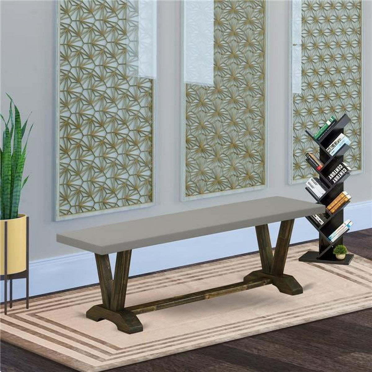 Cement Top Dining Bench I4606