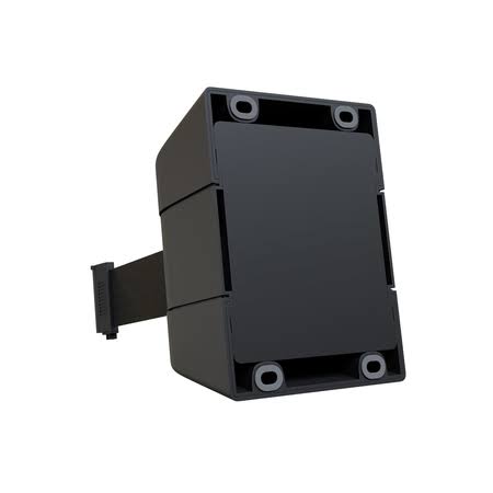 Black Plastic 25ft Fixed Wall Mount Belt D246
