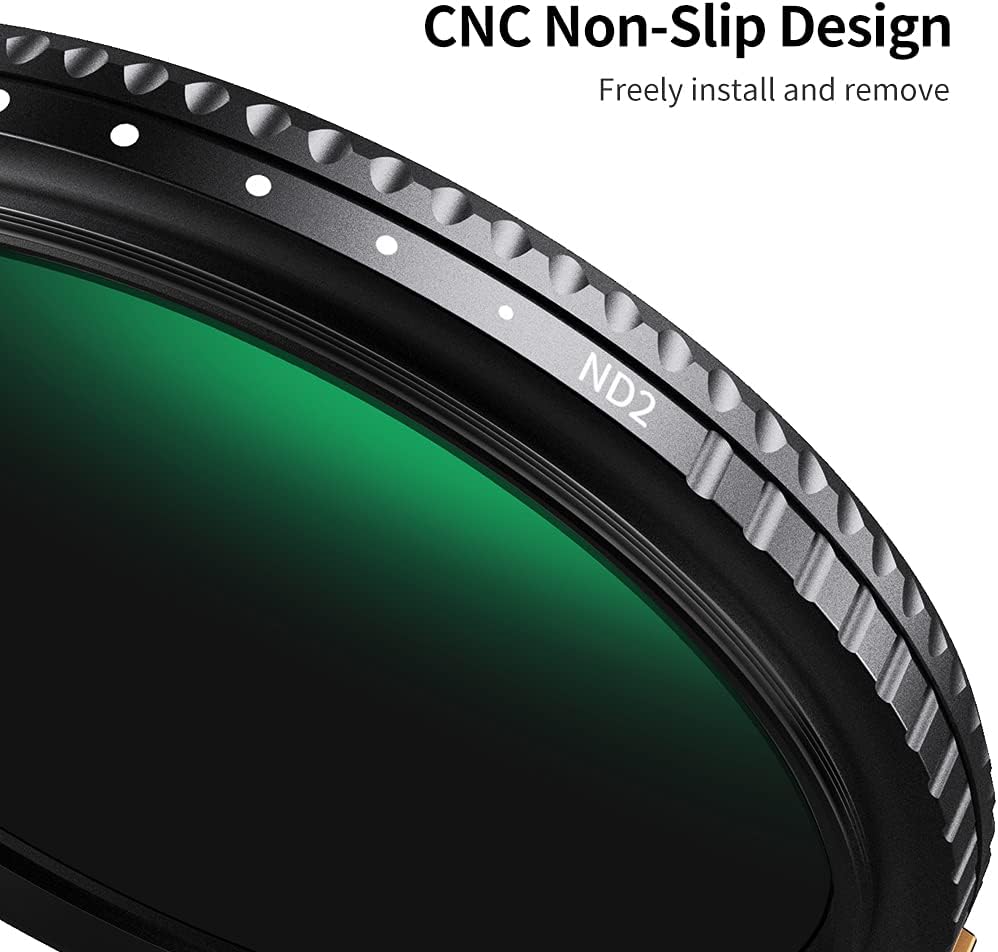 67mm Variable ND Filter ND2-ND400 with Multi-Layer Coatings AGC Glass Neutral Density Filter Pack of 2 N3920