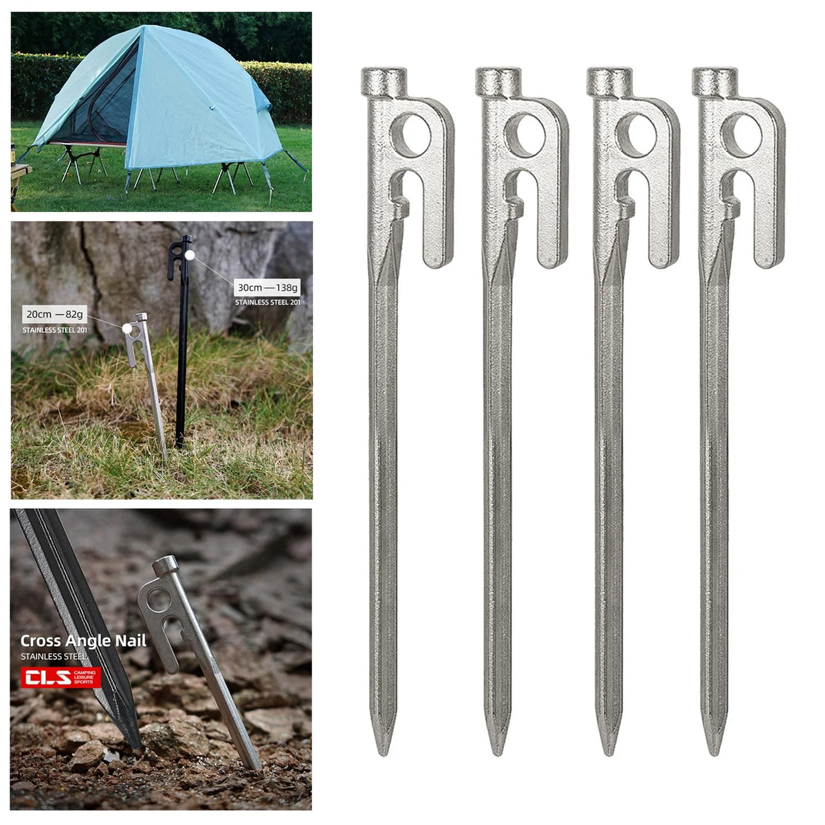 20cm Heavy Duty Garden Stakes V916928