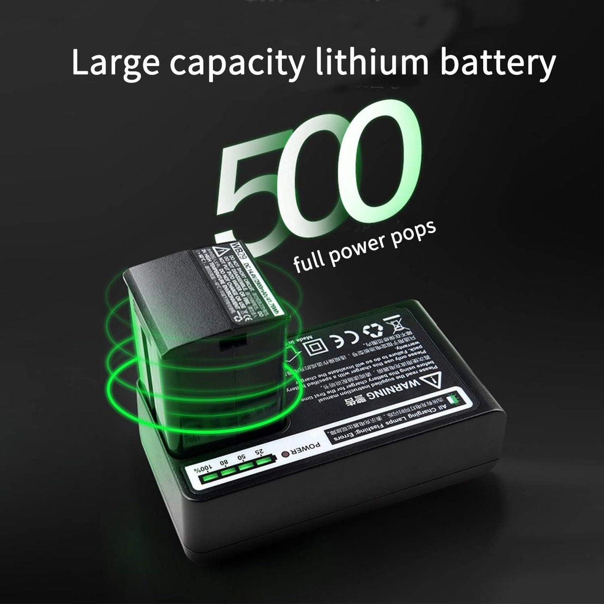Pocket Flash Speedlite Monolight with 2900mAh Lithium Battery L700527