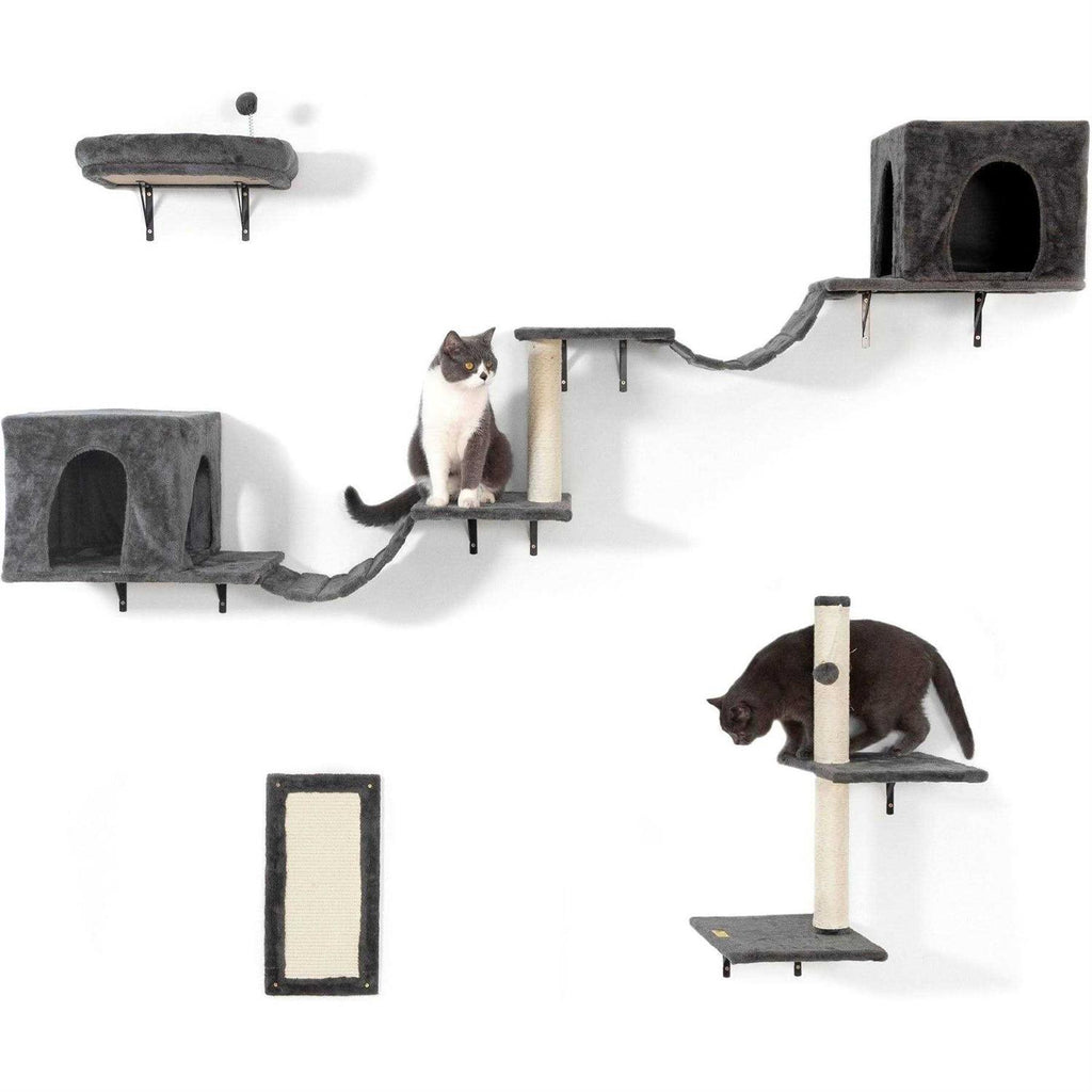 Wall-Mounted Cat Shelves Cat Tree Climber Set I9479