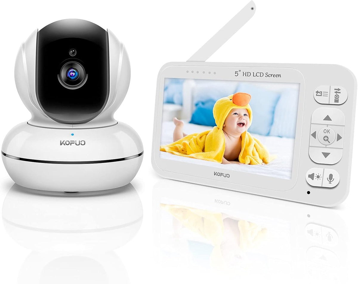 5 HD Display Video Baby Monitor with Camera and Night Vision F112275