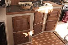 Teak Louvered Door & Frame - Left Hand - 12x22 E116