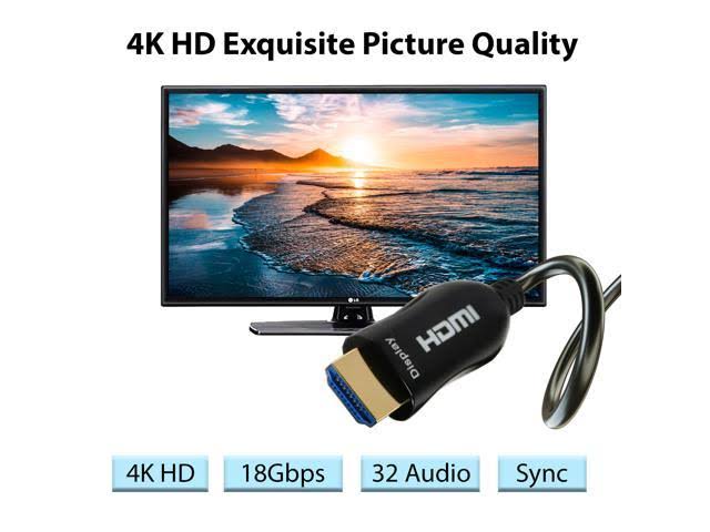 80ft Fiber Optic HDMI Cable 4K HDR P3450