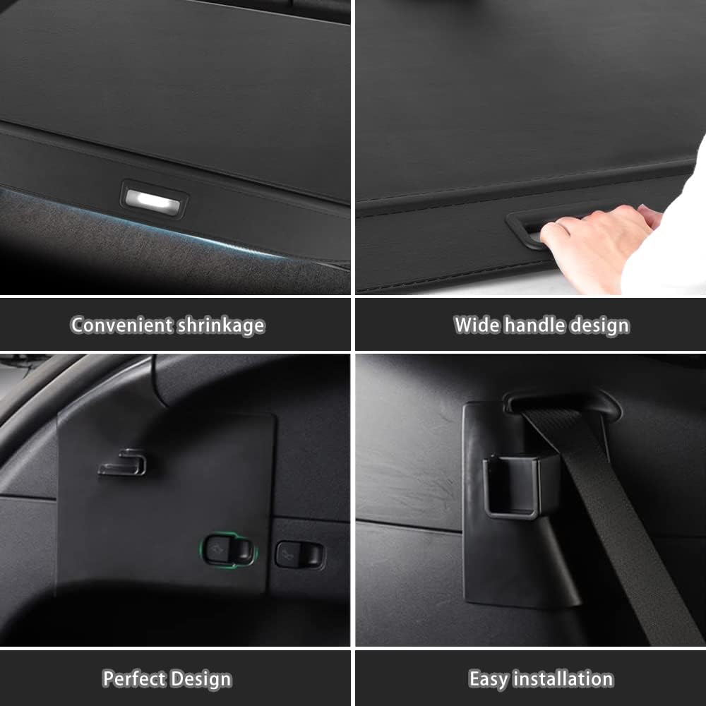 Cargo Privacy Cover for Tesla Model Y 2020-2021 Retractable Trunk Cover Y716