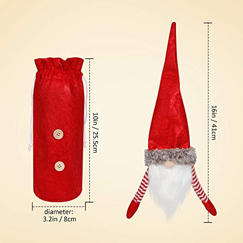 Christmas Gnomes Wine Bottle Cover 3 Pack N800