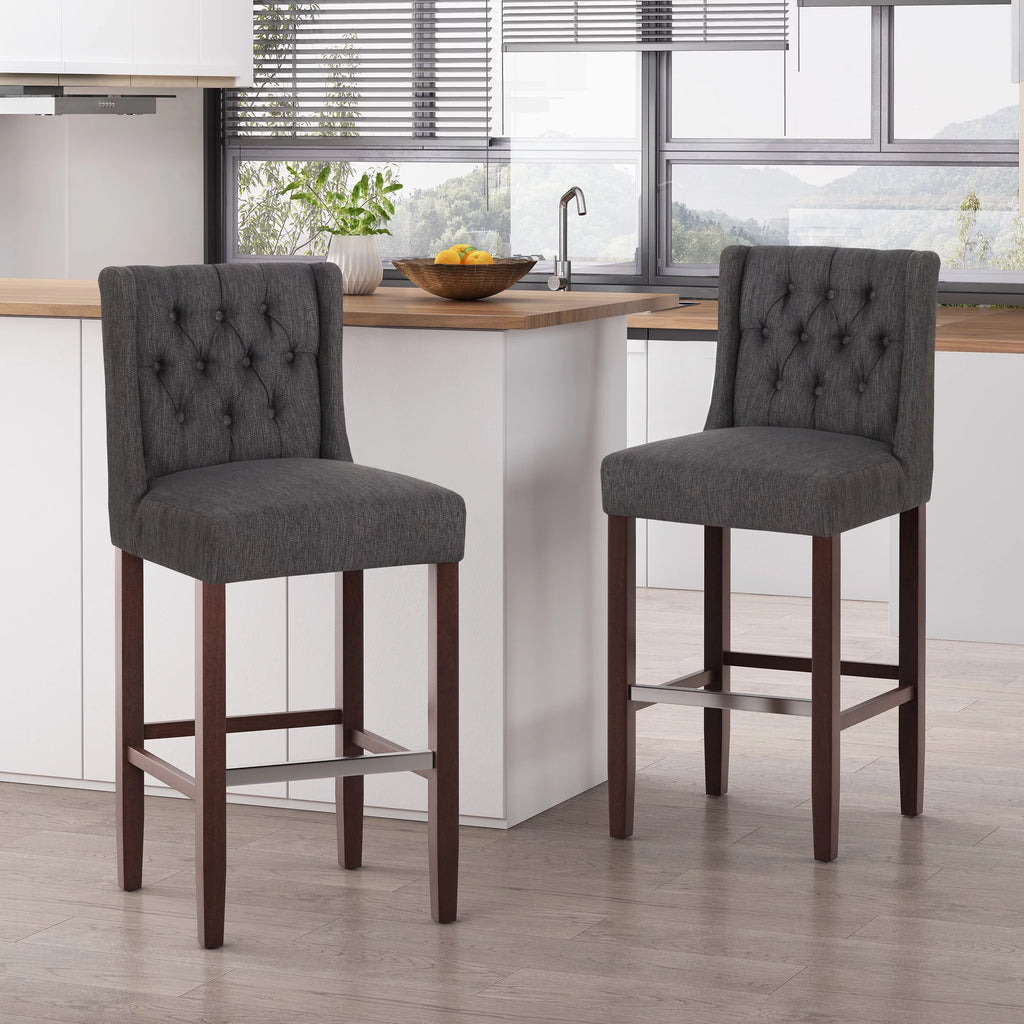 Charcoal Espresso Barstools G7681