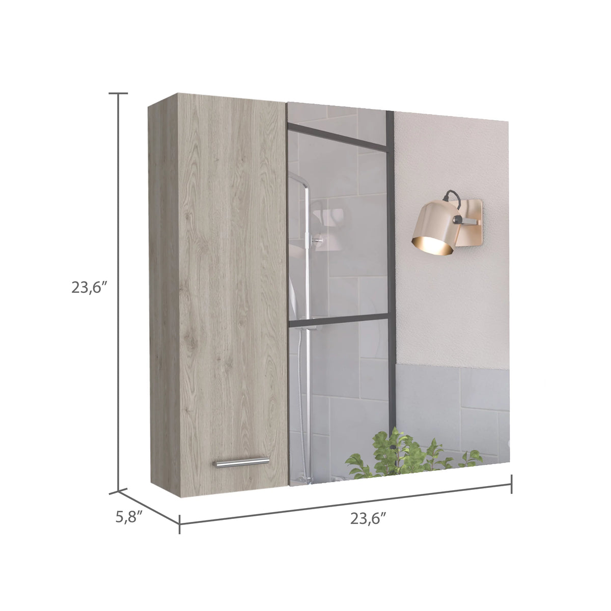 4-Shelf Medicine Cabinet U8604