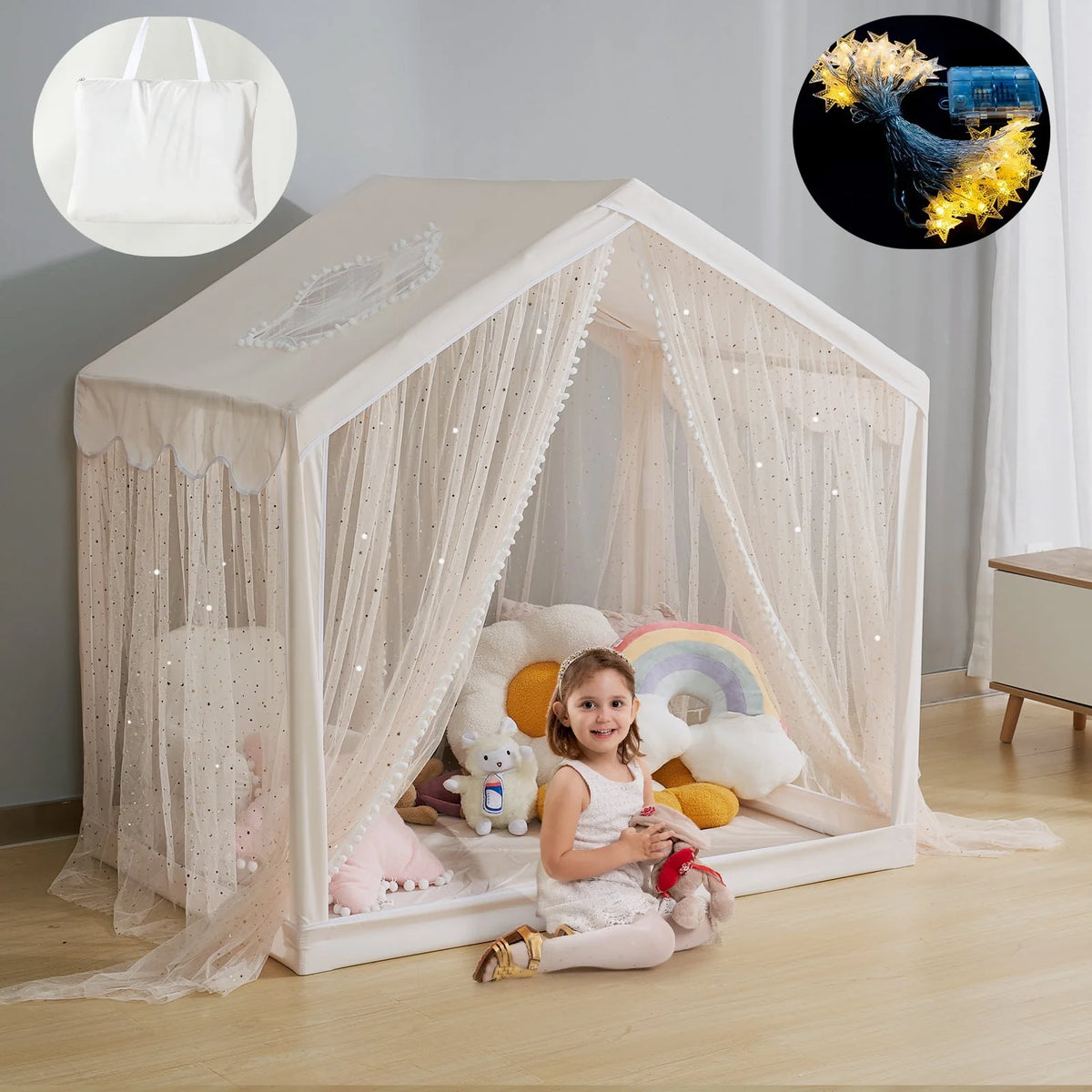 Kids Play Tent with Sequin Stars H965