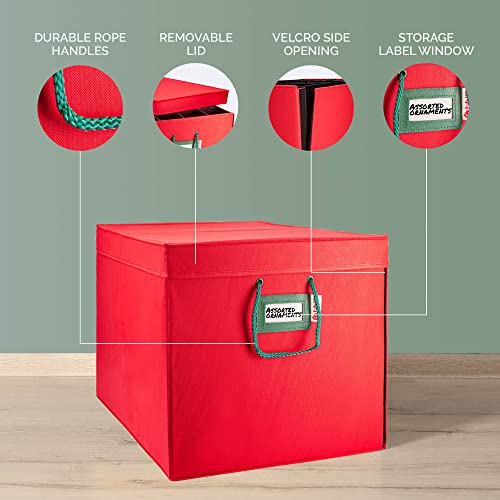 Christmas Ornament Storage Container Box with Dividers N446