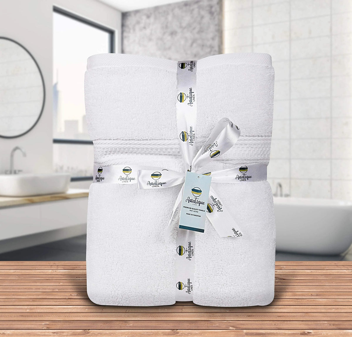 8 Piece Beige 650 GSM 100% Cotton Bath Towels Set X824776