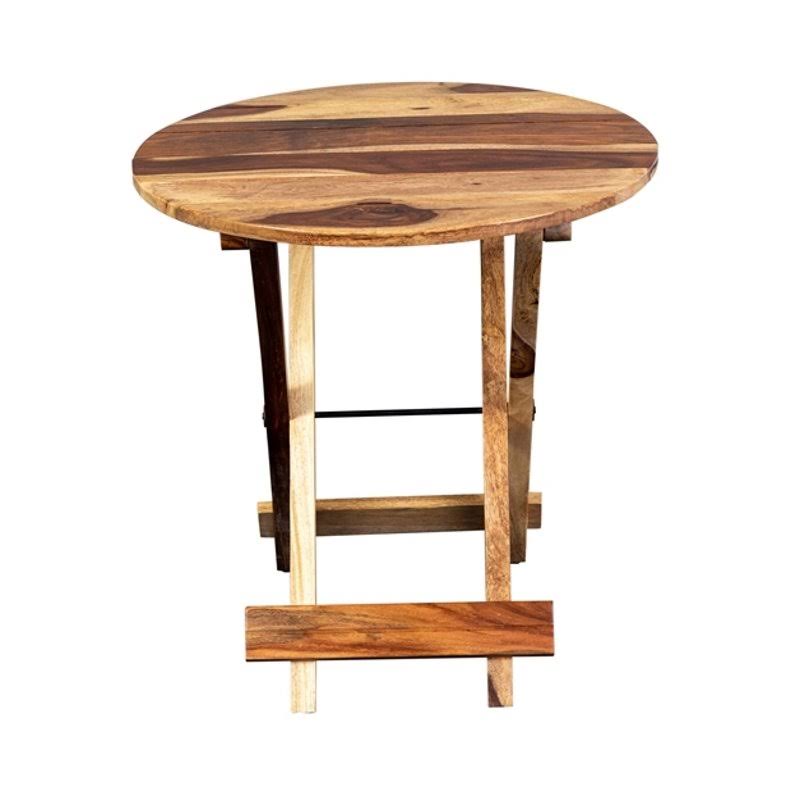 Solid Wood Round Accent Table N224001