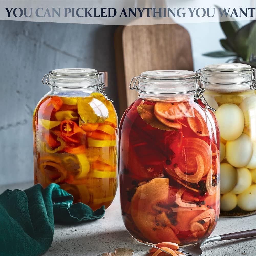 1 Gallon Glass Jar with Airtight Lid A450415