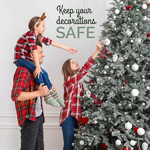 Christmas Ornament Storage Container Box with Dividers N446