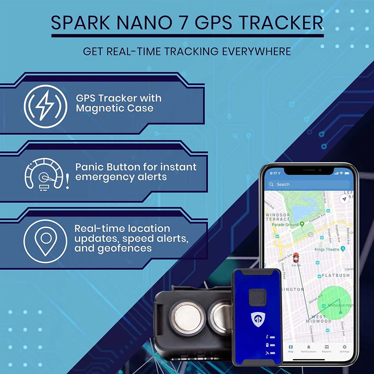GPS Tracker with Magnetic Case R36538