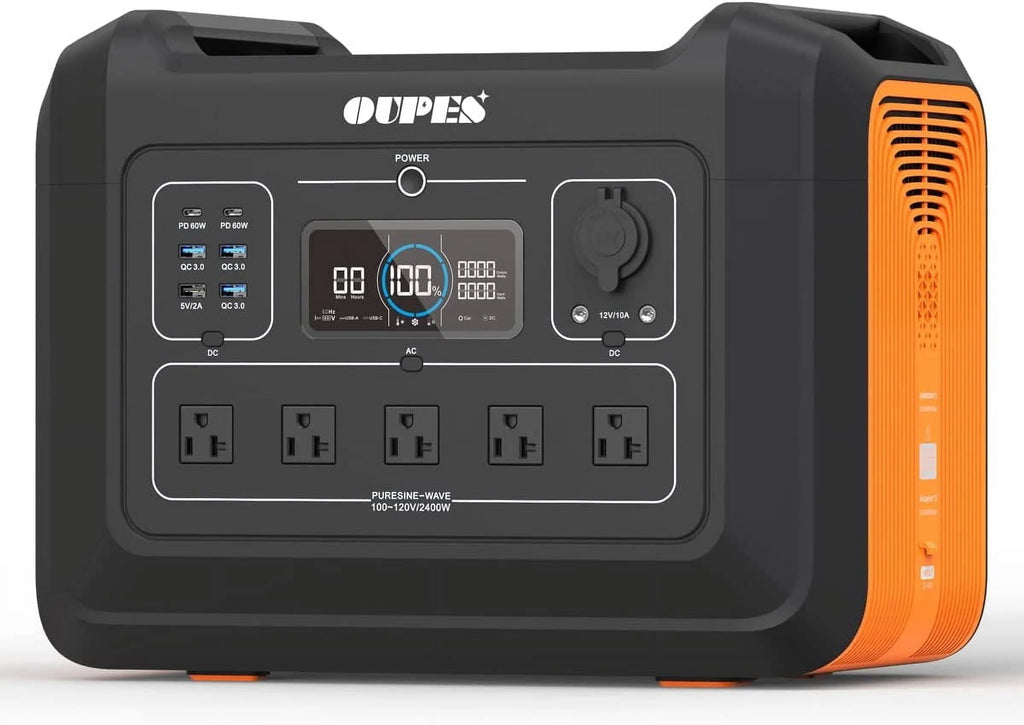 2400W 2232Wh Portable Power Station with 4 240W Solar Panels Z76352