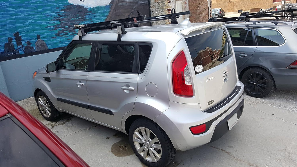 Silver Shark Fin Antenna Compatible with Kia Soul Pack of 2 V3460