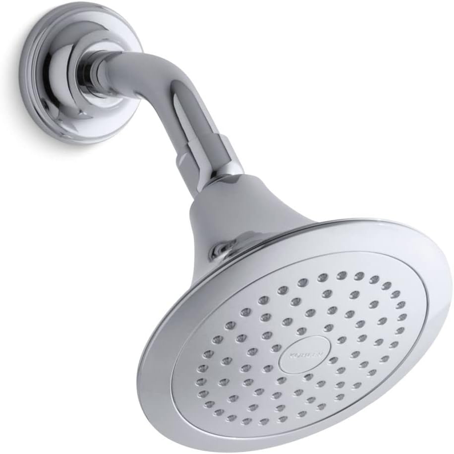 2.5 GPM Single-Function Wall-Mount Showerhead Polished Chrome Pack of 2 Y295