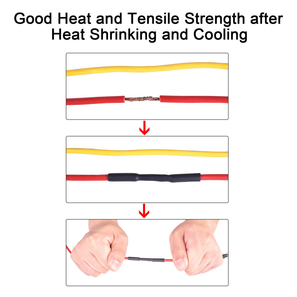 3/4 Inch 4 Ft Black Adhesive Lined Heat Shrink Tubing P7267