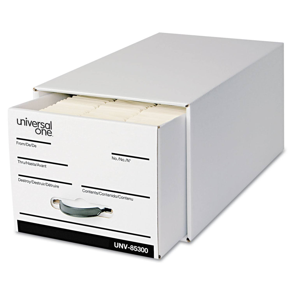White Letter Storage Box Drawer, 6 per Carton H70633