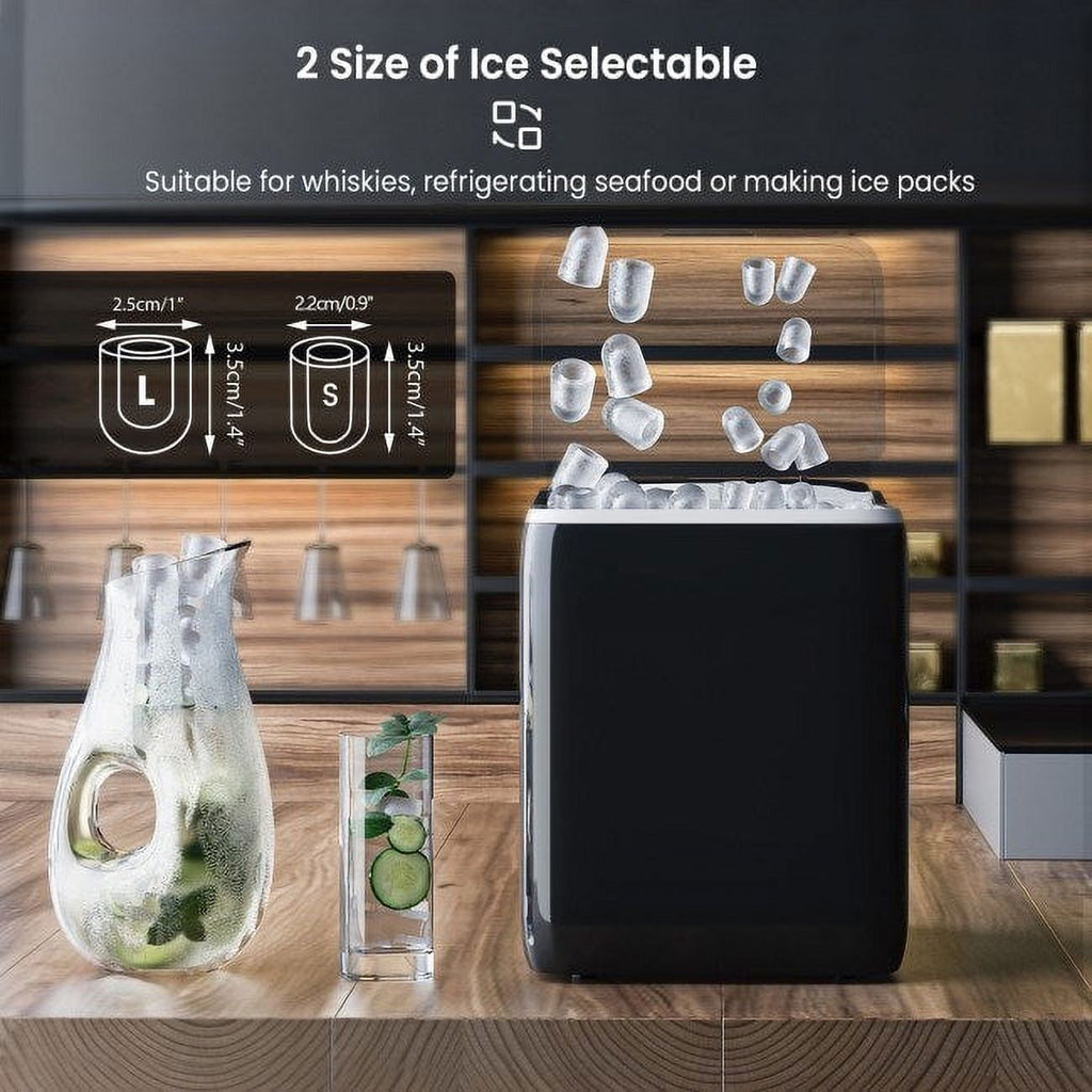 Portable Countertop Ice Maker Machine with Scoop C282