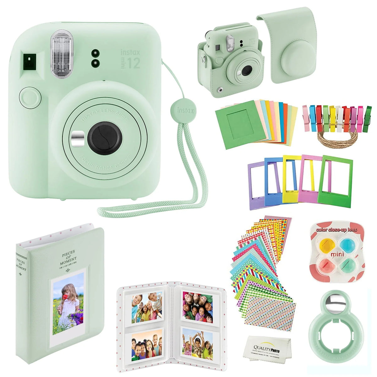 Blossom Pink Instant Camera with Case and Accessory Kit I93484