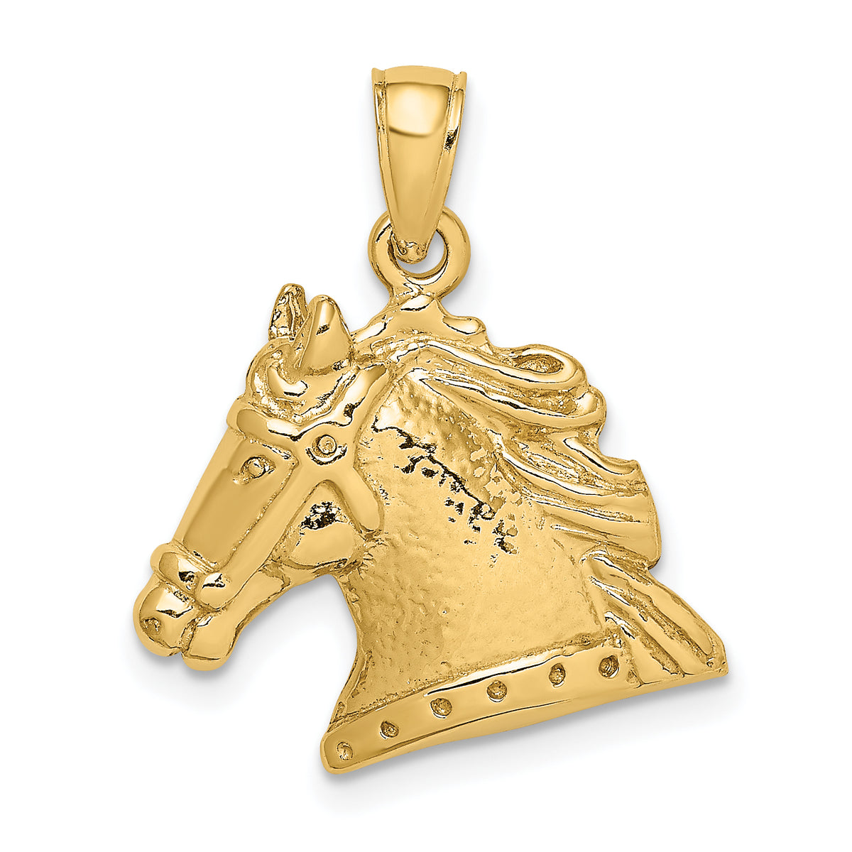 10K Yellow Gold Horse Head Charm Q8652