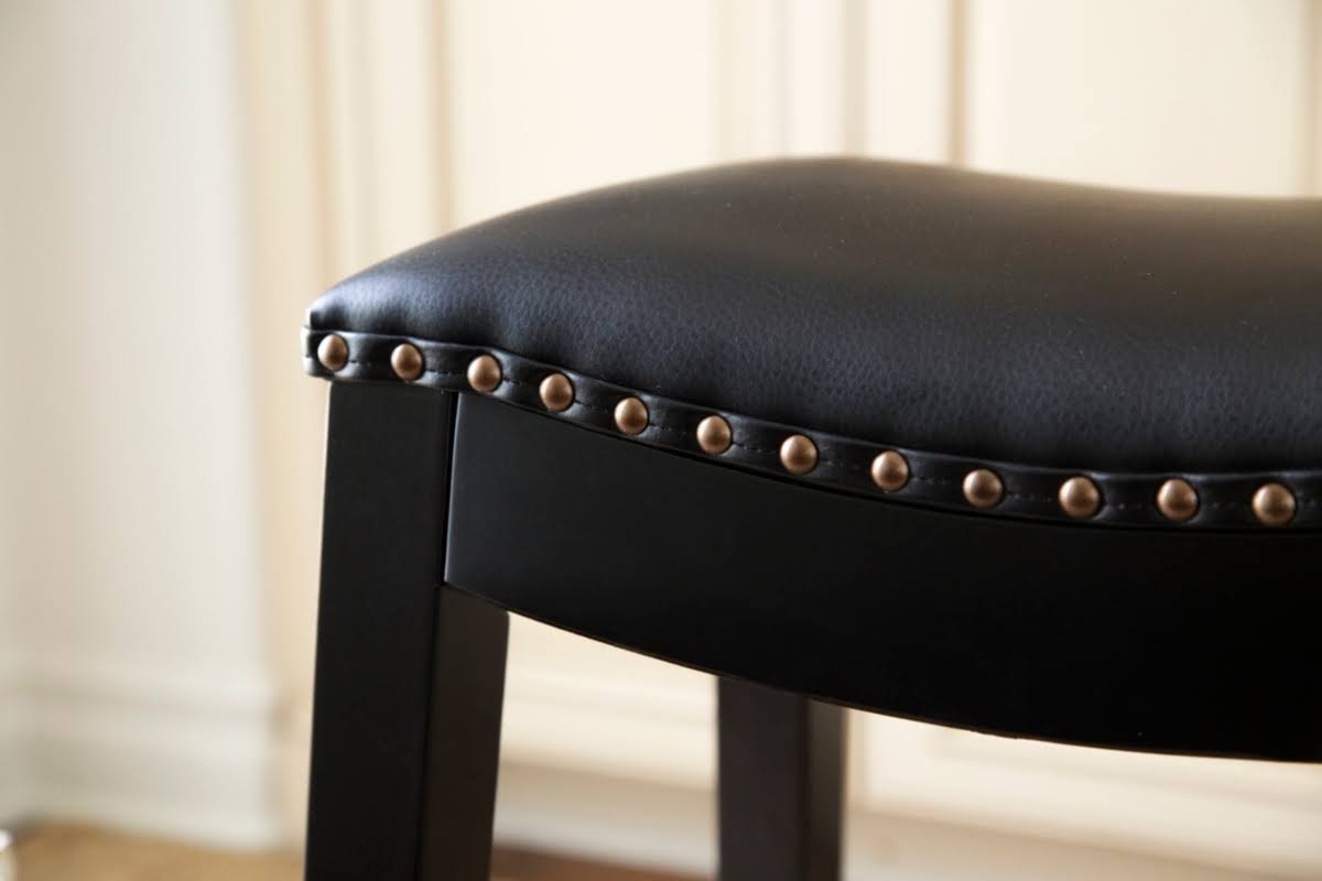 Teal Bonded Leather Counter Stool T455416