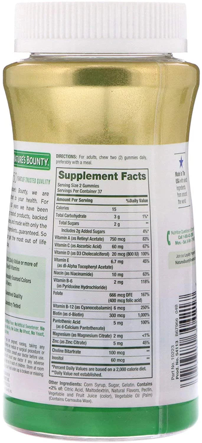 Adult Multivitamin Gummies 75 Each Pack of 2 X4341