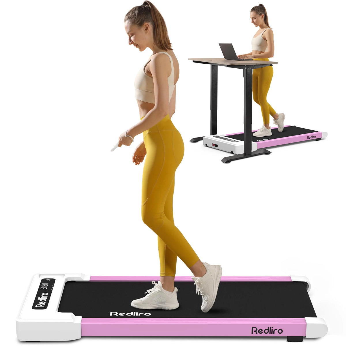 White Walking Pad Treadmill S332