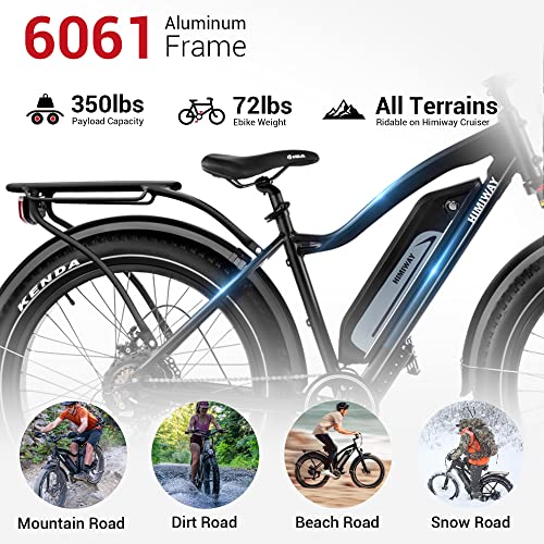 750W 48V 17.5Ah Battery 26"x4" Fat Tire Electric Bike M7042