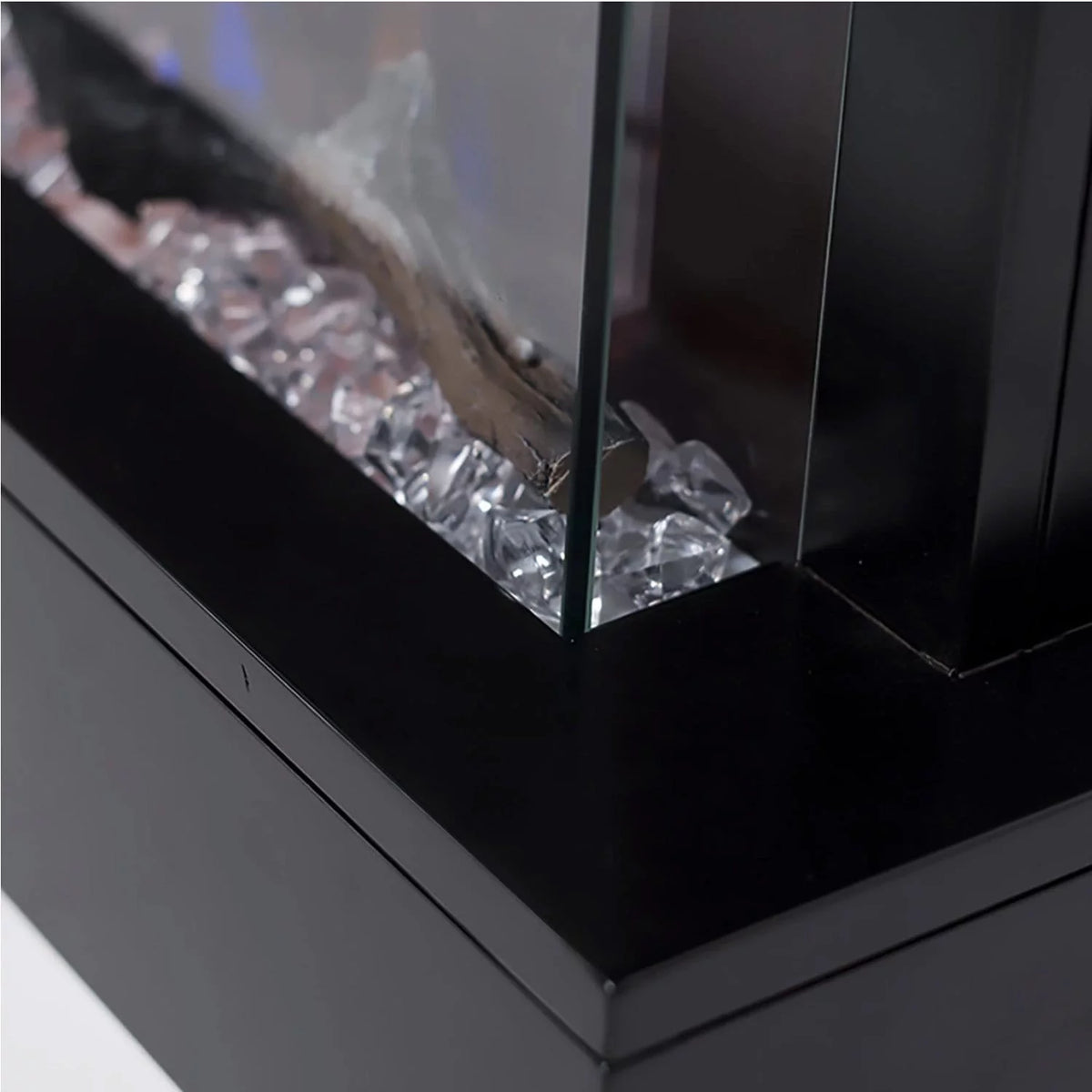 Black 50" 3-Sided Smart Electric Fireplace V287072