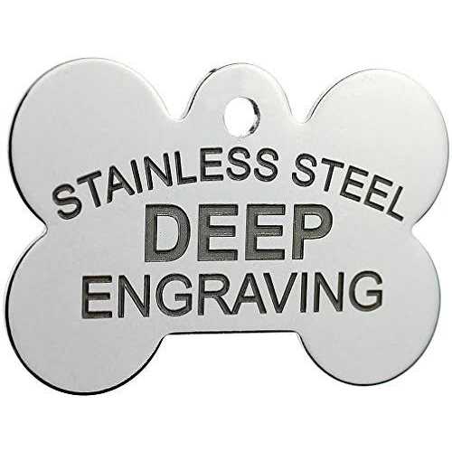 Stainless Steel Custom Deep Engraved Pet ID Tags V317164
