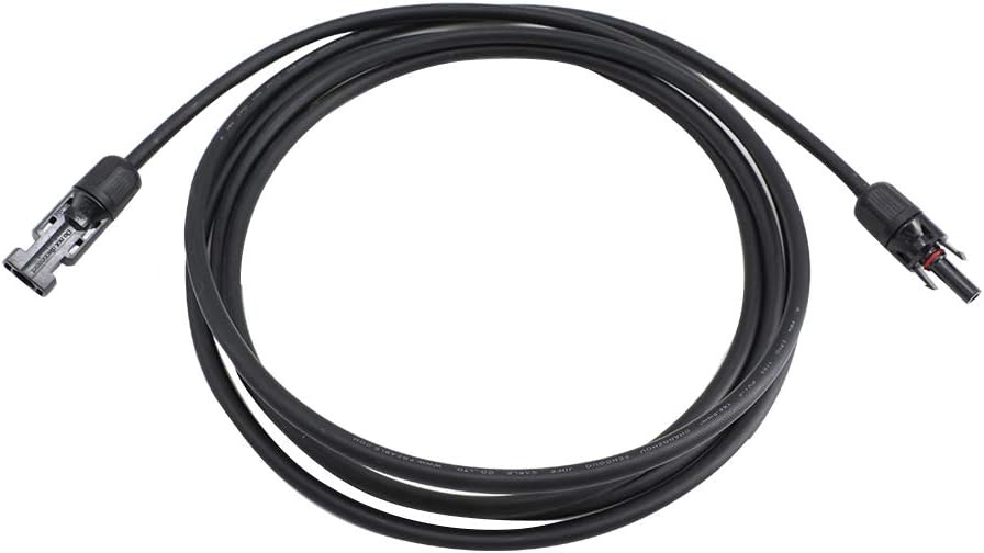 10 AWG 50 Feet Solar Extension Cable with Female and Male Connector R5739