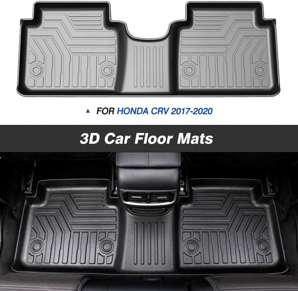 Black 2 Row All Weather Floor Carpet Liner Set H8289