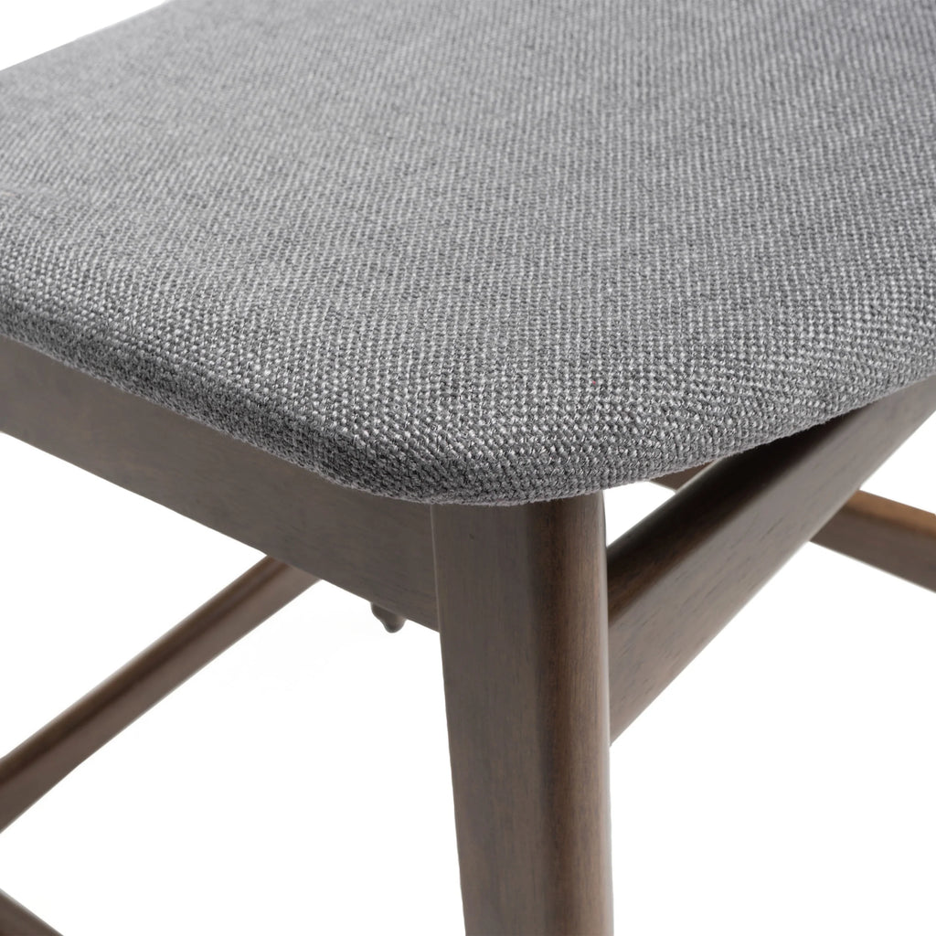 Dark Grey Fabric Counter Chair, Set of 2 W890