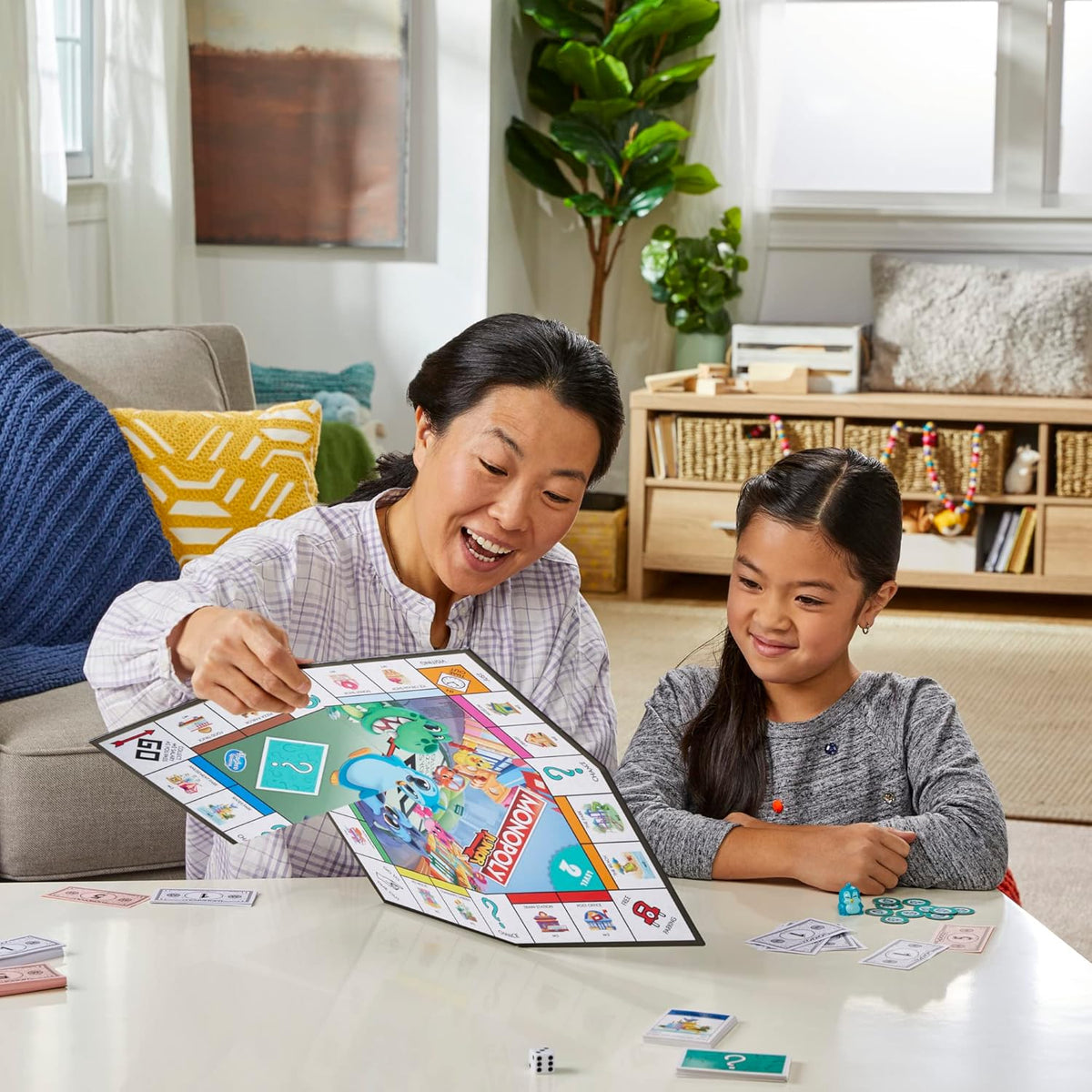 Monopoly Junior Board Game, 2-Sided Gameboard, 2 Games in 1 L129611