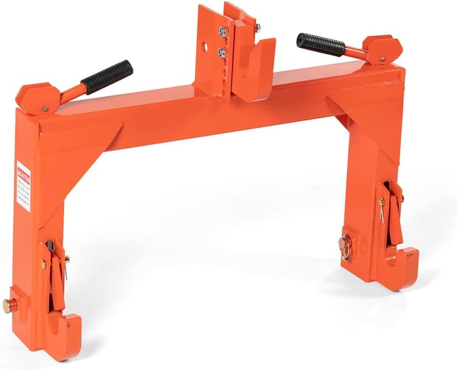 Orange Category 1 and 2 3 Point Quick Hitch A855
