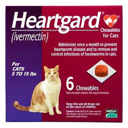 Heartgard Chewables for Cats 5-15 lbs V7488
