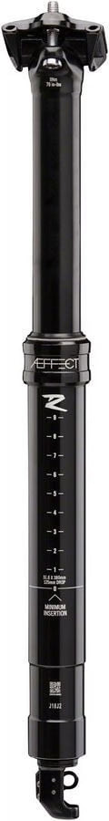31.6 x 380mm 125mm Black Dropper Seatpost Z723005