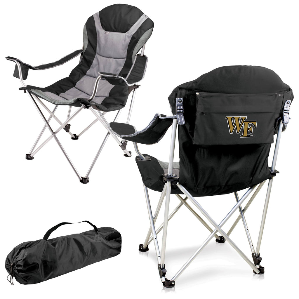 Black Reclining Camp Chair S618