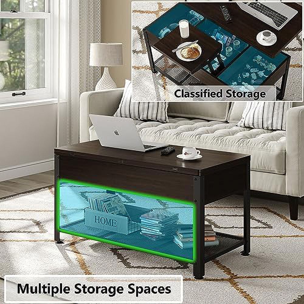 Lift Top Coffee Table 3 in 1 Farmhouse Dining Table D17745