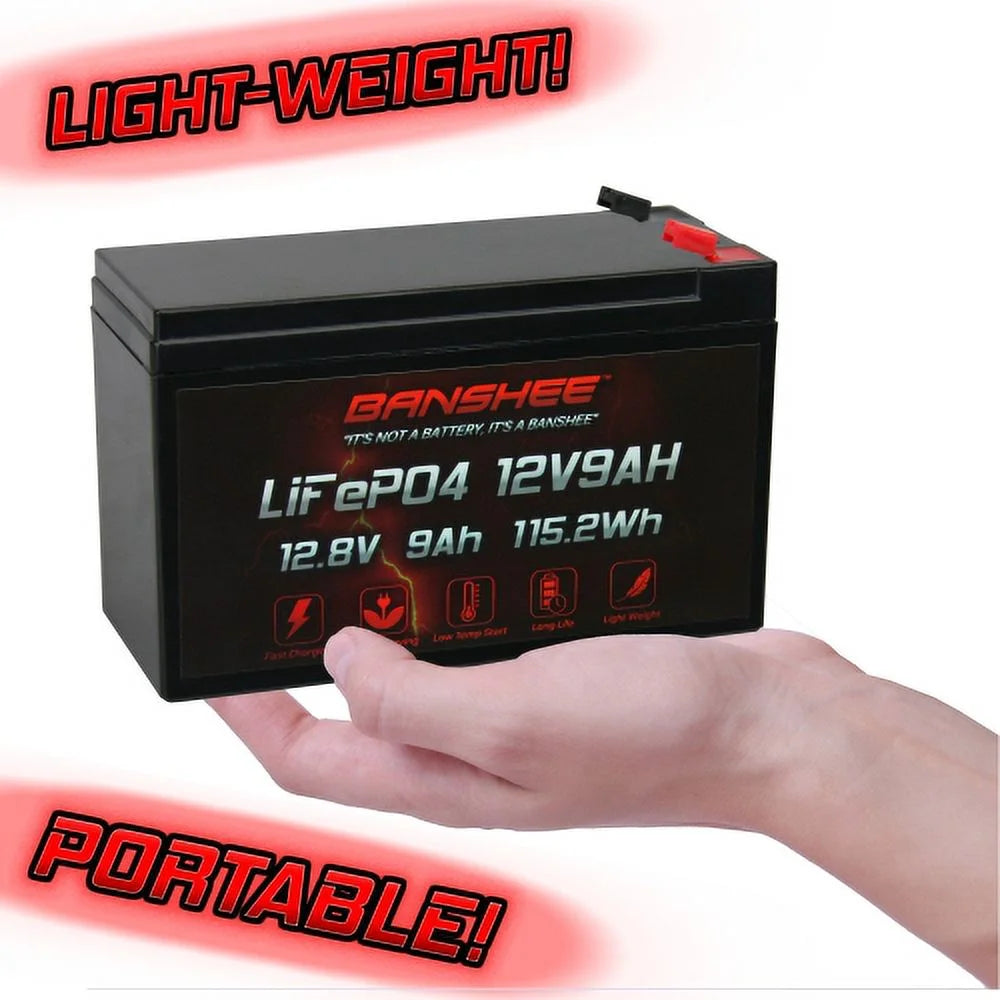 12 Volt 9AH Rechargeable Lithium ion Battery I33997