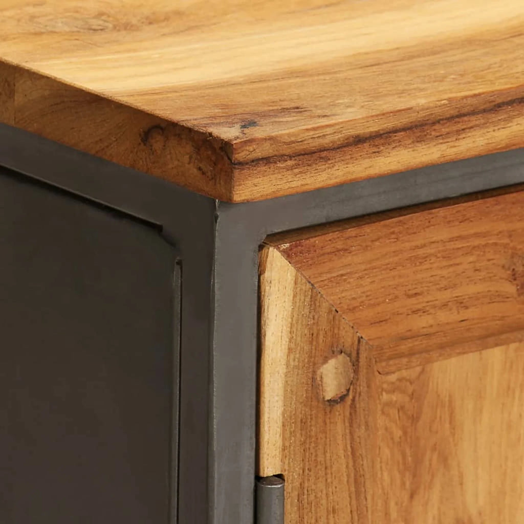 Recycled Teak and Steel Sideboard H940741