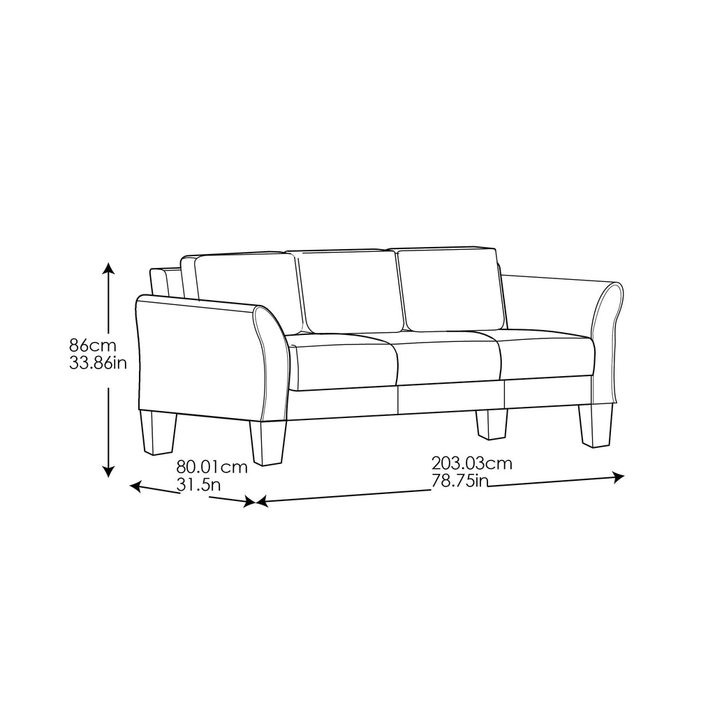 Gray Fabric Sofa D460