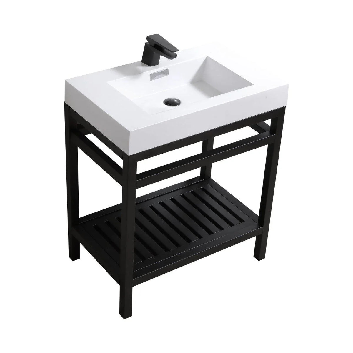 30 in. Stainless Steel Console with Acrylic Sink L35241