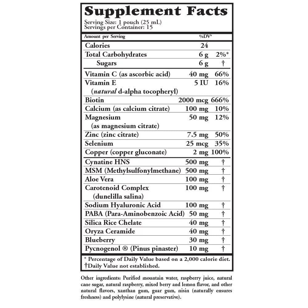 Hair, Skin & Nails Liquid Nutrients 15 Ct M52548